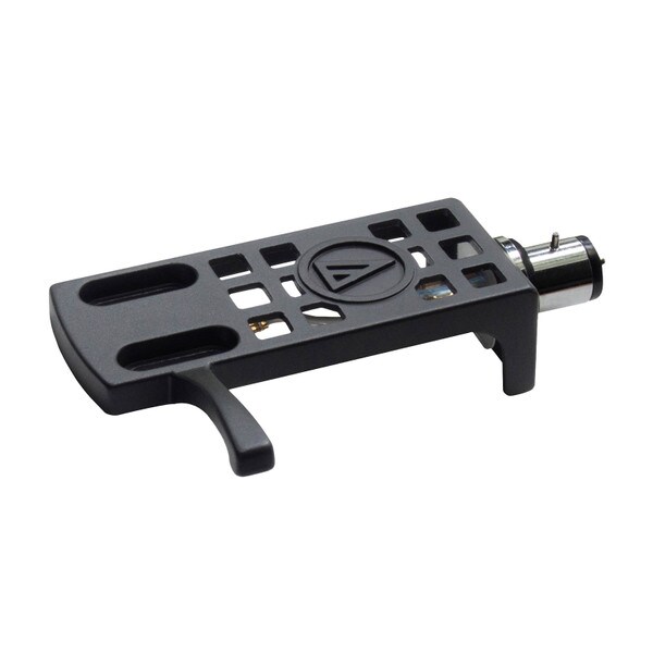Main product image for Audio-Technica AT-HS10BK Universal 1/2" Mount Headshell for 4-Pin Turntable Catridge Black240-5724